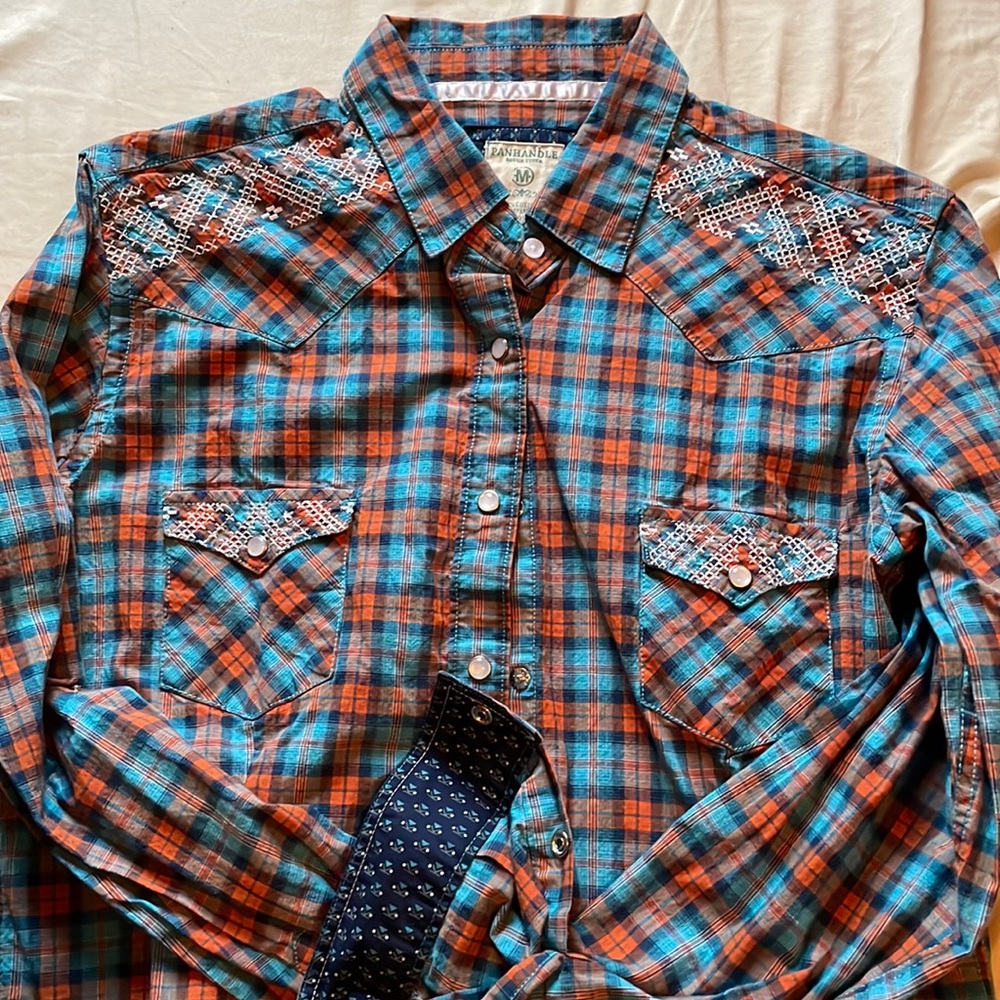 Western pearl snap long-sleeve shirt